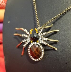 Huge Spider Necklace.